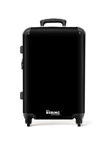NoBoringSuitCases Suitcase, Handgepäck, Koffer, Trolley, Reisekoffer schlichter schwarzer