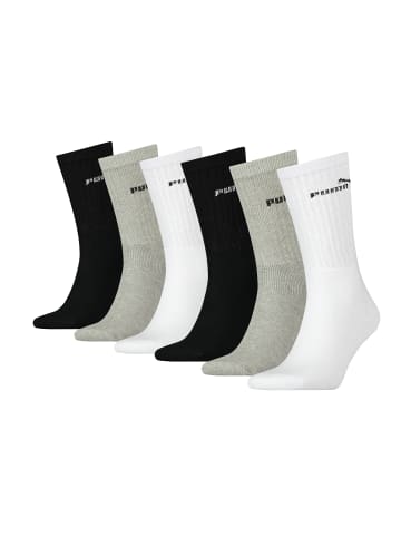 Puma Socken CREW SOCK 6P in 325 - white/grey/black