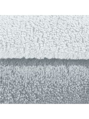 Erwin Müller Frottier Gästetuch 4er-Pack Bühl in weiß/silber