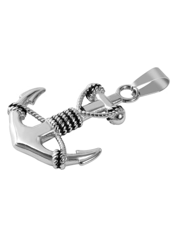 Adeliás Unisex Anhänger aus Edelstahl in silber