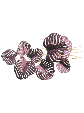 Beliani Wandobjekt HOLMIUM in Violett - (W) 90 x (H) 50 x (L) 5 cm Horizontal