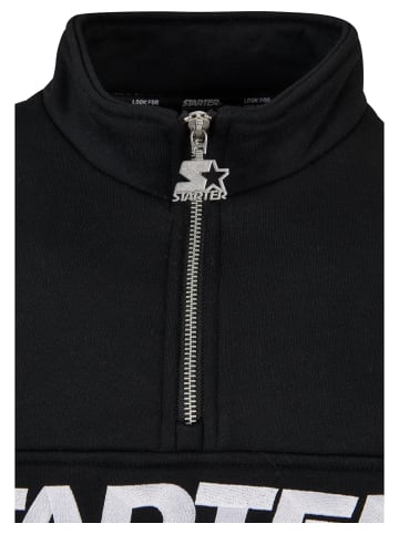 STARTER Zip-Kapuzenpullover in black