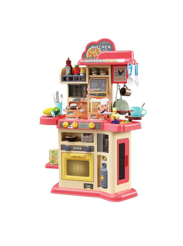 Coemo Kinderküche Joe Spielküche mit viel Zubehör in Rot