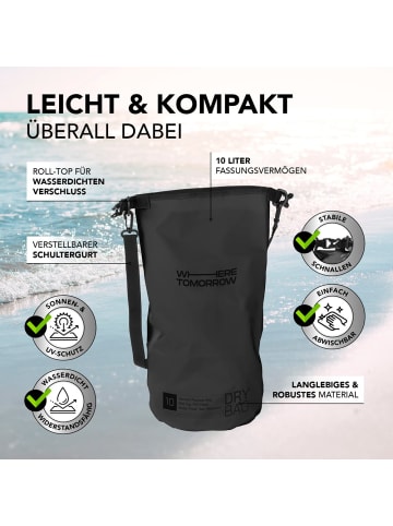 Where Tomorrow PVC dry bag Style 01 10L schwarz  Schwarz