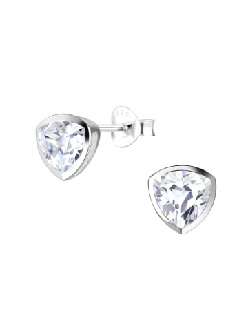 Alexander York Schmuckset 6 mm TRILLION ZIRKONIA in 925 Sterling Silber, 4-tlg.