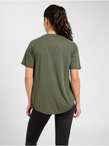 Hummel T-Shirt Raglanärmel Hmlmt Vanja Multisport Damen in DEEP LICHEN GREEN
