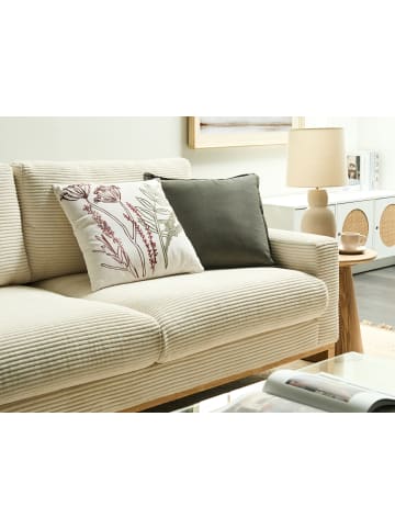 Beliani 2er-Set Dekokissen AGLAIA in Weiß/Grün