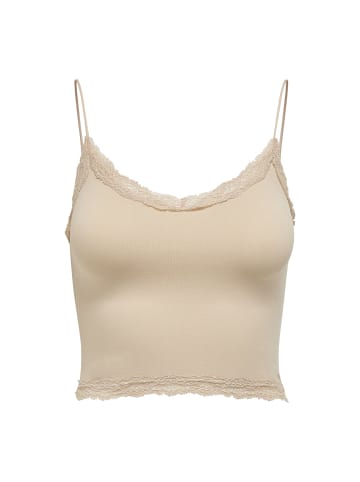ONLY T-Shirt 1er Pack in Beige