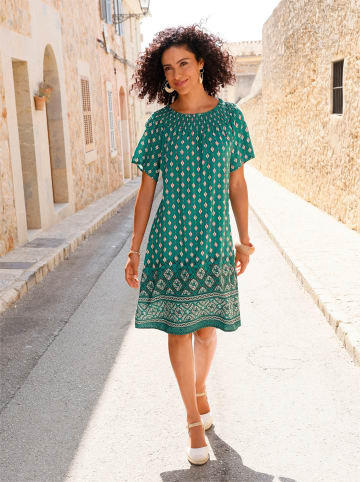 WITT WEIDEN Druckkleid in grün-bedruckt