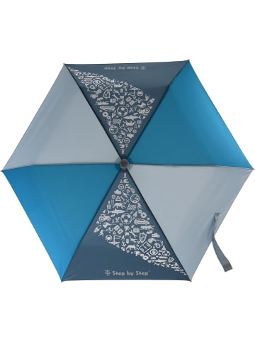 Step by Step Magic Rain Effect Kinder Taschenschirm 22,5 cm in blue