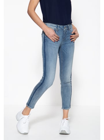 ATT Jeans ATT Jeans ATT JEANS Damen 5-Pocket Jeans mit seitlichem Paspelstreifen Leoni in blau