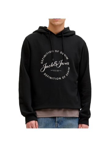 Jack and Jones Hoodie Grayson Sweat Hood in Schwarz