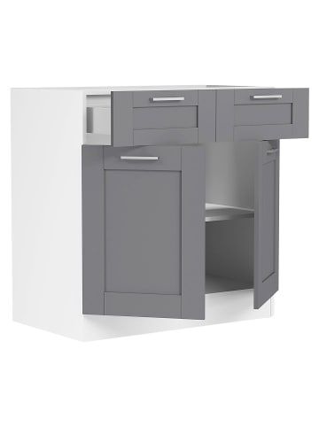 ebuy24 Küchenunterschrank Colura Grau 80 x 46 cm
