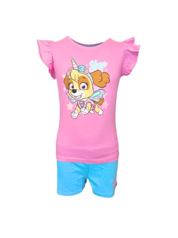 Paw Patrol Schlafanzug kurz Paw Patrol Skye in Pink-Hellblau