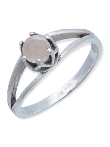 mantraroma 925er Silber - Ringe mit Rosenquarz