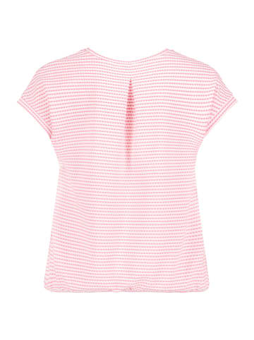 BETTY & CO Casual-Shirt mit Gummizug in Pink/Cream