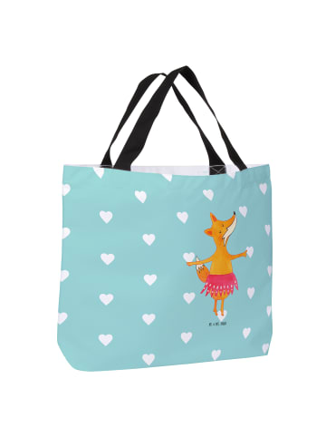 Mr. & Mrs. Panda Tasche Fuchs Ballerina ohne Spruch in Türkis Pastell