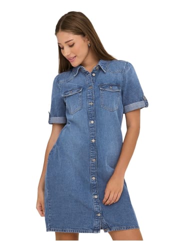 ONLY Kleid ONLLISA S/S DNM in Blau