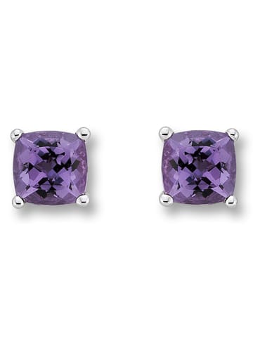 ONE ELEMENT  Amethyst Ohrringe   Ohrstecker aus 333 Weißgold in silber