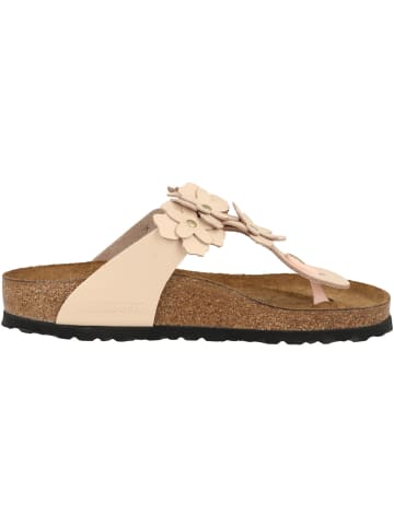 Birkenstock Zehensandale Gizeh Flowers Naturleder normal in rosa
