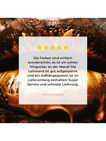 MuchoWow Leinwand bilder Luxus Lippen (BxH)