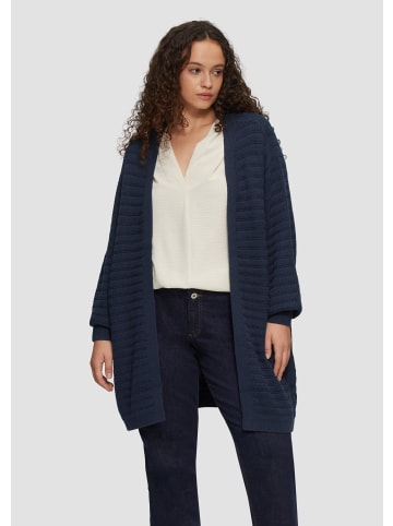QS Strickjacke langarm in Blau