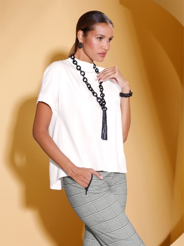 creation L Stehkragenshirt in ecru