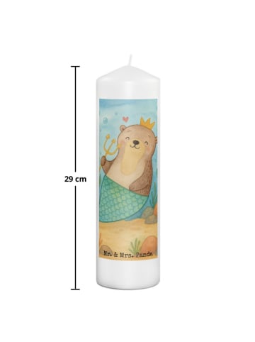 Mr. & Mrs. Panda Kerze Wassermann Astrologie Design ohne Spruch in Weiß