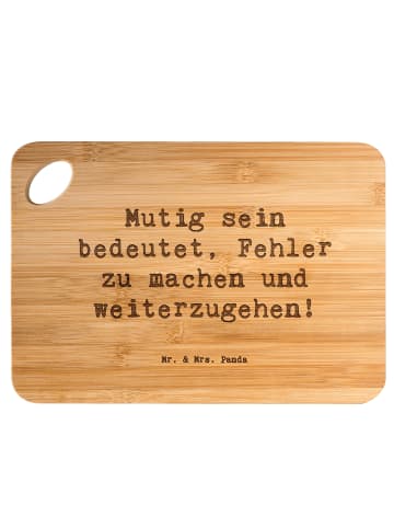 Mr. & Mrs. Panda Küchenbrett Spruch Fehler machen Lernen mit Spruch in Braun