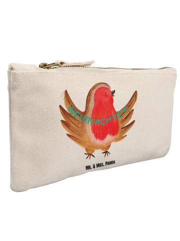 Mr. & Mrs. Panda Pouch Rotkehlchen Weihnachten ohne Spruch in Weiß