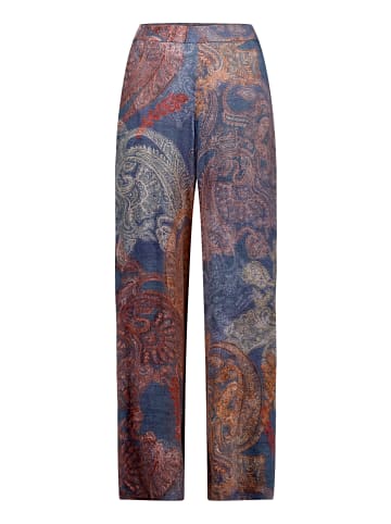 Betty Barclay Marlene-Hose mit elastischem Bund in Blau/Rot