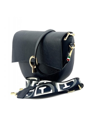 Florence Florence Umhängetasche, Citytasche Leder schwarz ca. 30cm