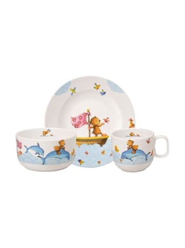 Villeroy & Boch 3er Set Kindergeschirr Happy as a Bear in bunt