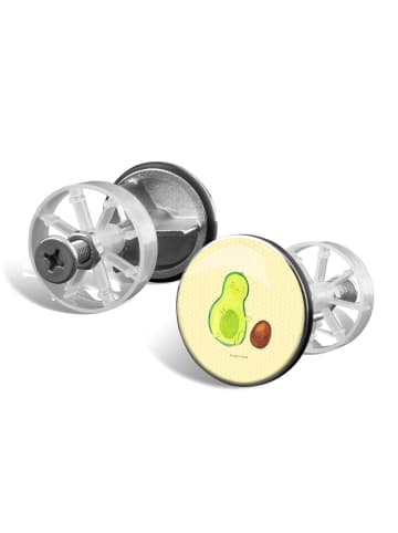 Mr. & Mrs. Panda Abfluss Stopfen Avocado Kern rollt ohne Spruch in Gelb Pastell