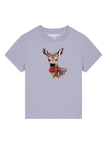 wat? Apparel T-Shirt Rehkitz in Lavender