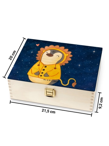 Mr. & Mrs. Panda Holz Teebox Löwe Astrologie Design ohne Spruch in Weiß