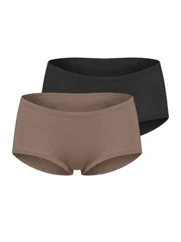 Nina von C. 2er Pack Panty in noisette-schwarz