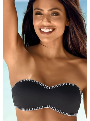 Sunseeker Bandeau-Bikini-Top in schwarz