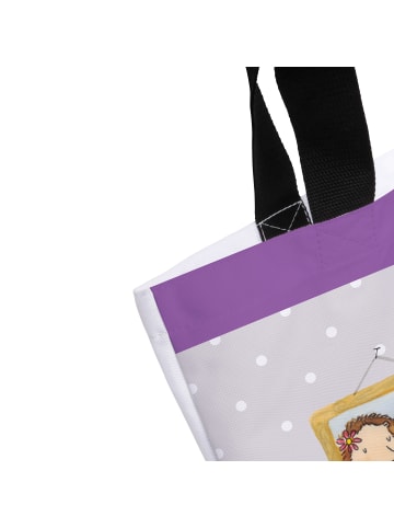 Mr. & Mrs. Panda Shopper Igel Familie ohne Spruch in Grau Pastell