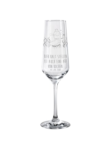 Mr. & Mrs. Panda Sektflöte Hummer Weizen mit Spruch in Transparent