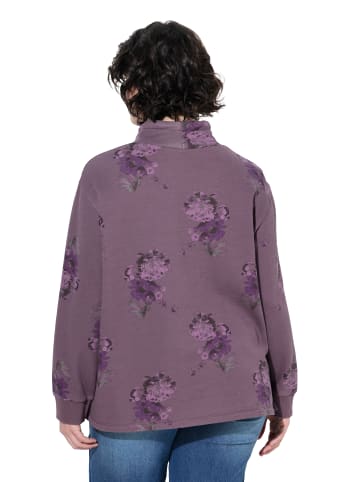 Ulla Popken Sweatshirt in dunkle beere