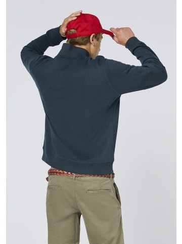 Polo Sylt Sweatshirt im Label-Design mit Schriftzügen in Blau