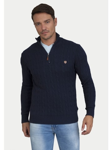 SIR RAYMOND TAILOR Pullover Vedo in blau-schwarz