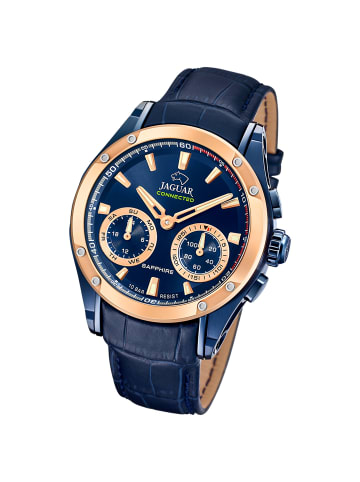 Jaguar Multifunktion-Armbanduhr Jaguar Connected blau groß (ca. 45mm)