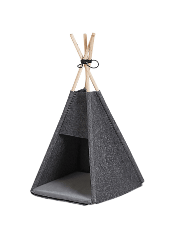 Beliani Tierbett ULUBEY in Grau - (W) 35 x (H) 70 x (L) 40 cm