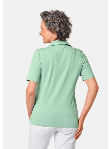 GOLDNER Stretchbequemes Poloshirt in mintgrün