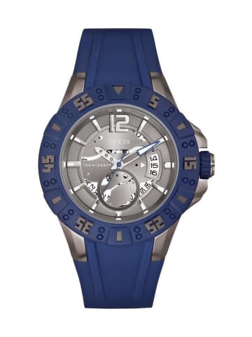 Guess Quarzuhr in Blau/Antrahzit 46  mm