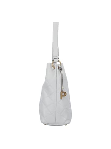 PICARD Broadway Schultertasche Leder 28 cm in white lily