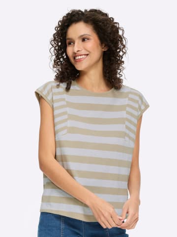 Heine Shirt in sand-weiß-gestreift