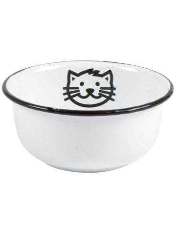 IB Laursen Fressnapf KATZE Emaille Weiß 11 cm